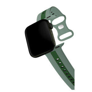 Apple Watch Uyumlu Dual Silikon Kordon Sage  bikordon