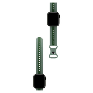 Apple Watch Uyumlu Dual Silikon Kordon Sage  bikordon