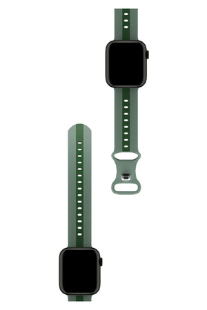Apple Watch Uyumlu Dual Silikon Kordon Sage  bikordon