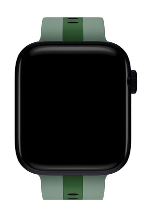 Apple Watch Uyumlu Dual Silikon Kordon Sage  bikordon