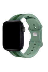 Apple Watch Uyumlu Dual Silikon Kordon Sage