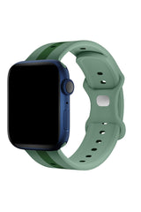 Apple Watch Uyumlu Dual Silikon Kordon Sage