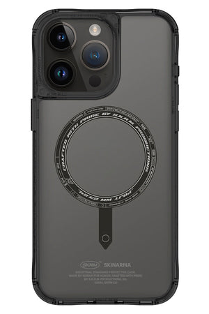 SkinArma iPhone 15 Pro Uyumlu Saıdo Kado Kartlıklı Standlı Kılıf Siyah