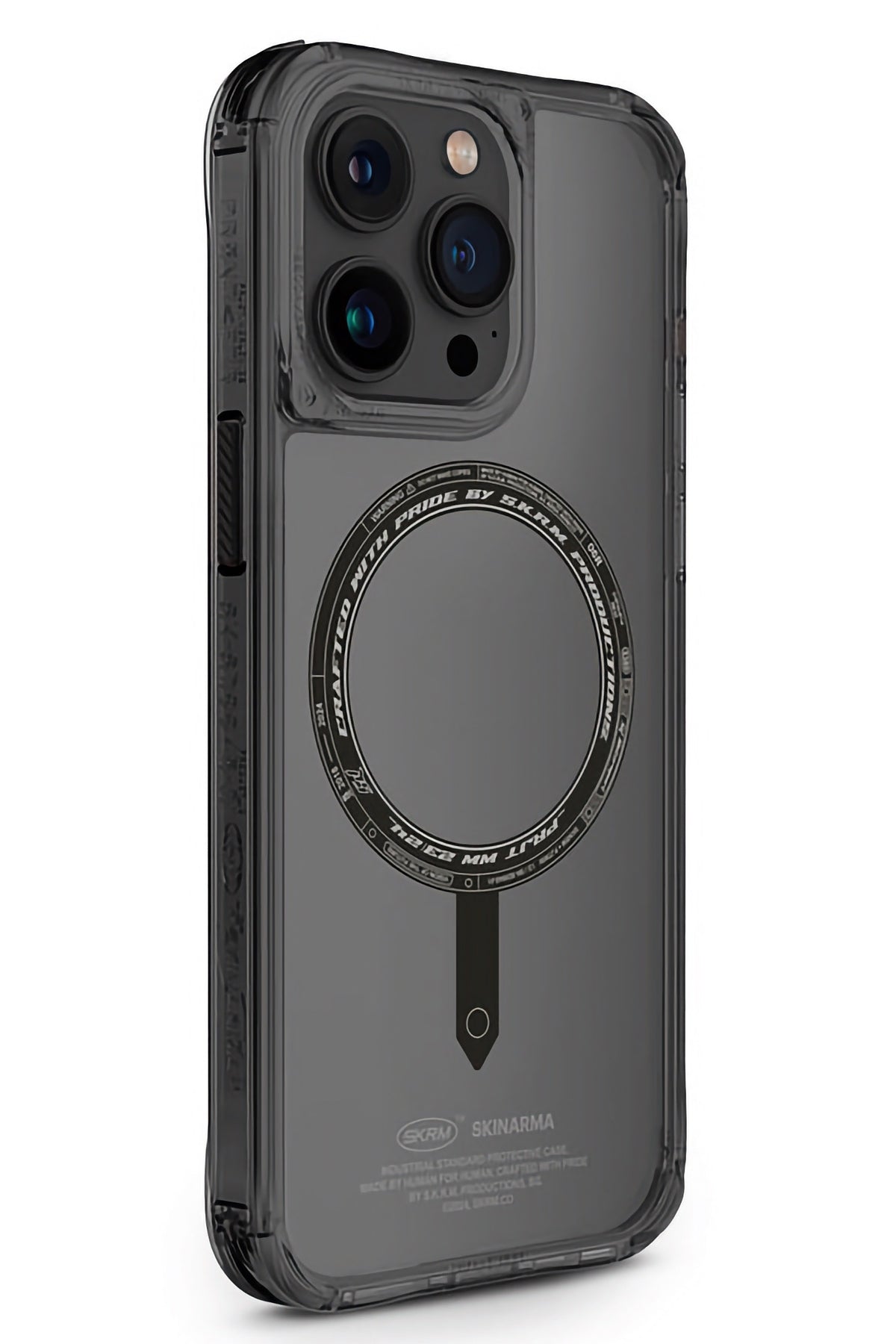 SkinArma iPhone 15 Pro Max Uyumlu Saıdo Kado Kartlıklı Standlı Kılıf Siyah  SkinArma