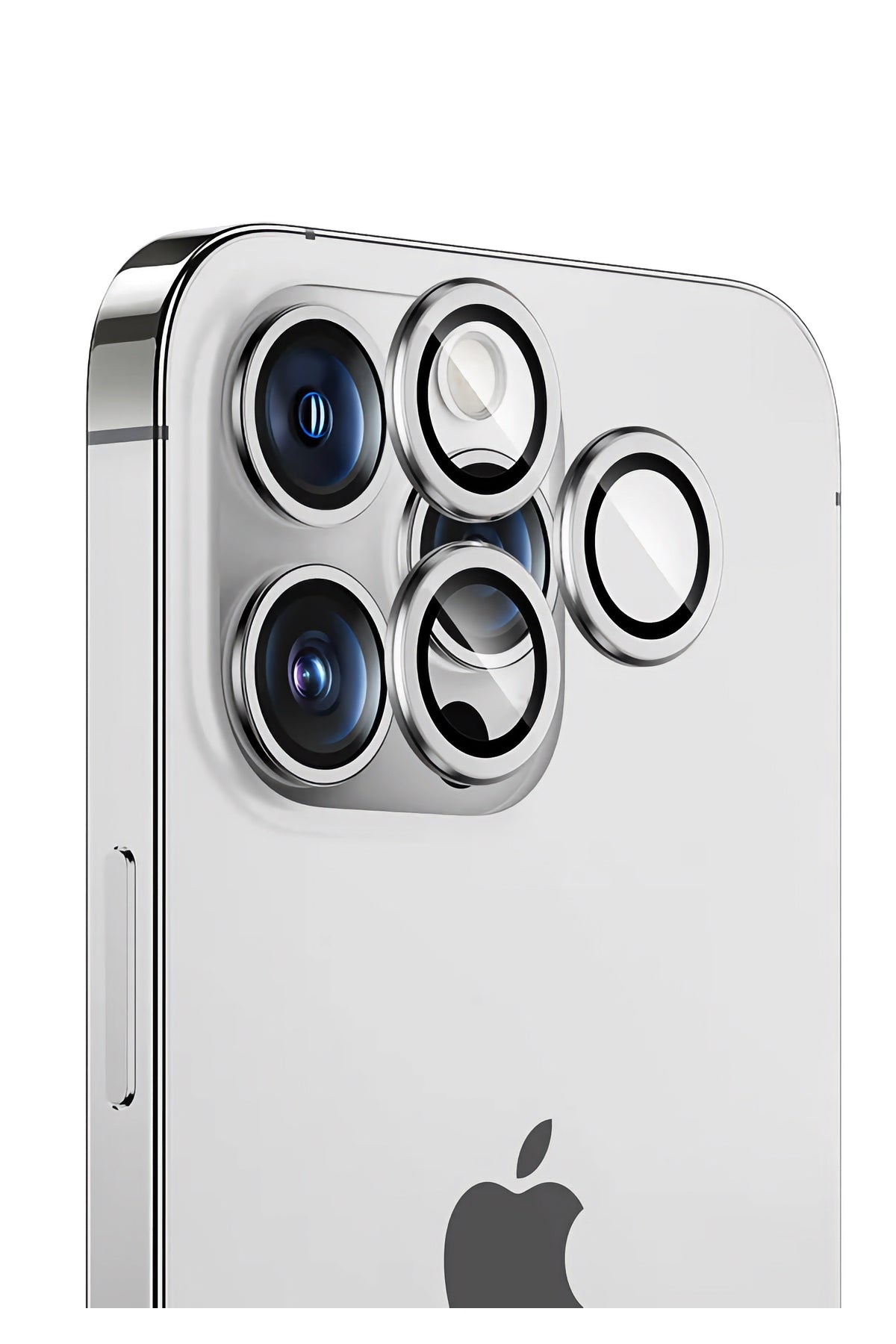 Benks Dr Sapphire iPhone 14 Pro / 14 Pro Max Lens Koruyucu Gümüş Gri Benks
