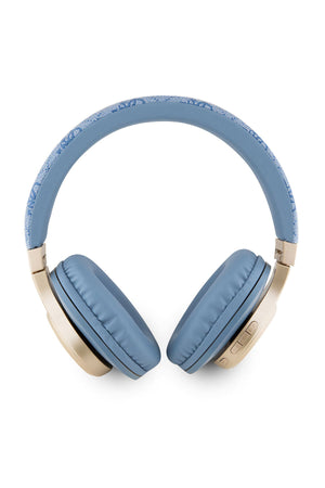 Guess Script Gold Kulak Üstü Bluetooth 5.3 Kulaklık Mavi  Guess