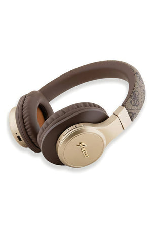 Guess Script Gold Kulak Üstü Bluetooth 5.3 Kulaklık Kahverengi  Guess