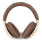 Guess Script Gold On-Ear Bluetooth 5.3 Headphone Brown 
