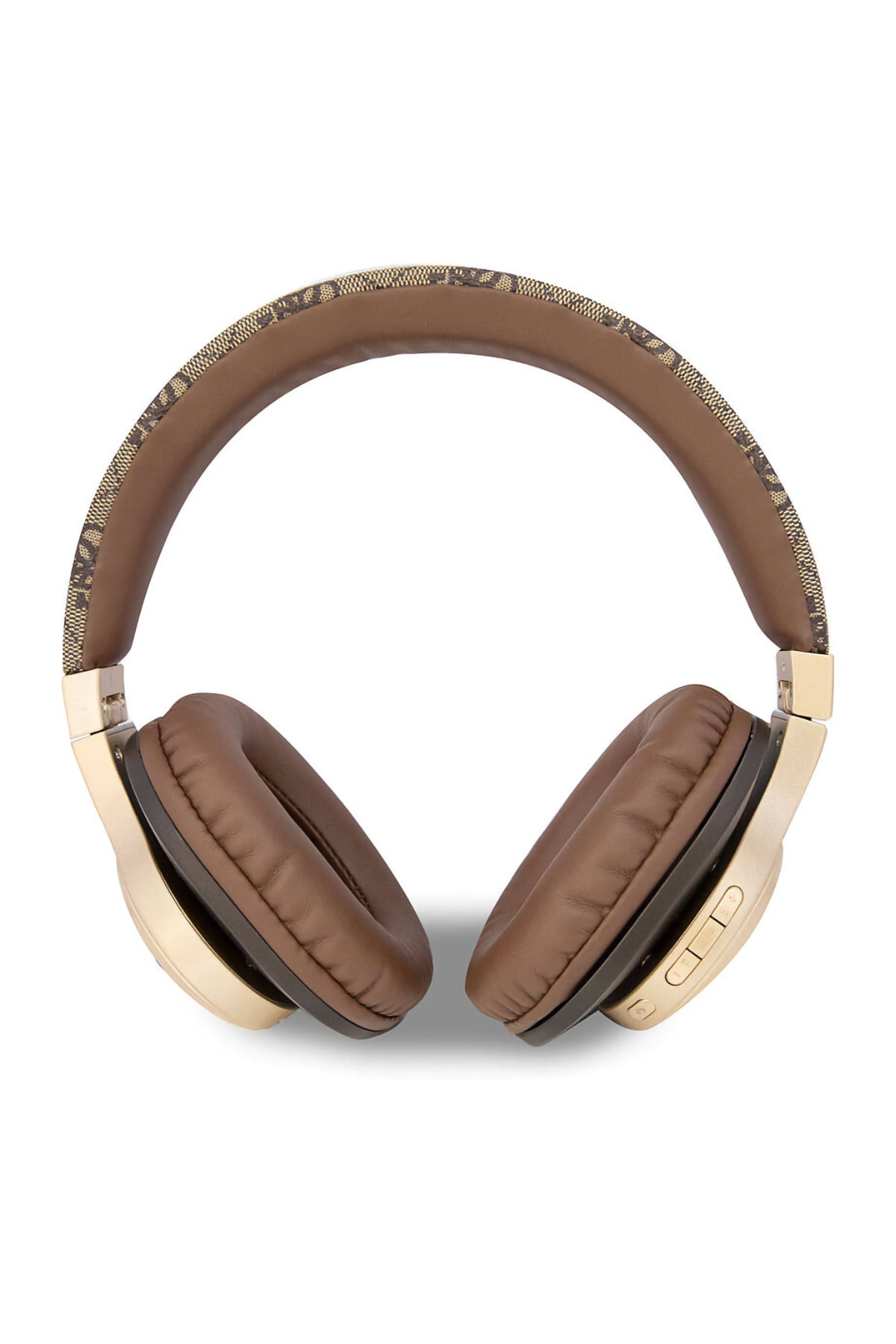 Guess Script Gold Kulak Üstü Bluetooth 5.3 Kulaklık Kahverengi  Guess