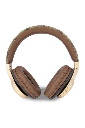 Guess Script Gold Kulak Üstü Bluetooth 5.3 Kulaklık Kahverengi  Guess
