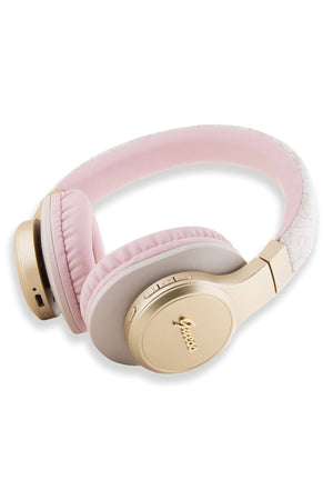 Guess Script Gold Kulak Üstü Bluetooth 5.3 Kulaklık Pembe  Guess