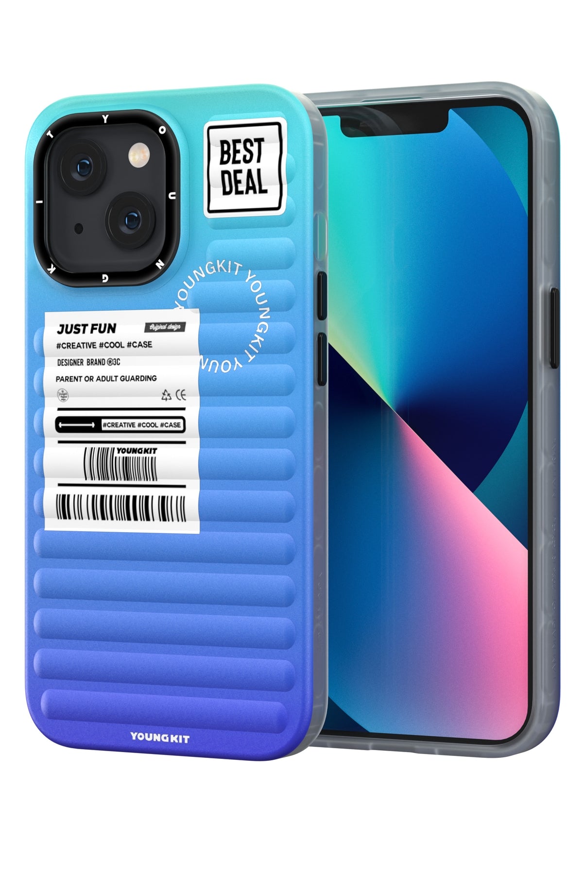 Youngkit Secret Color iPhone 13 Mavi Kılıf  Youngkit