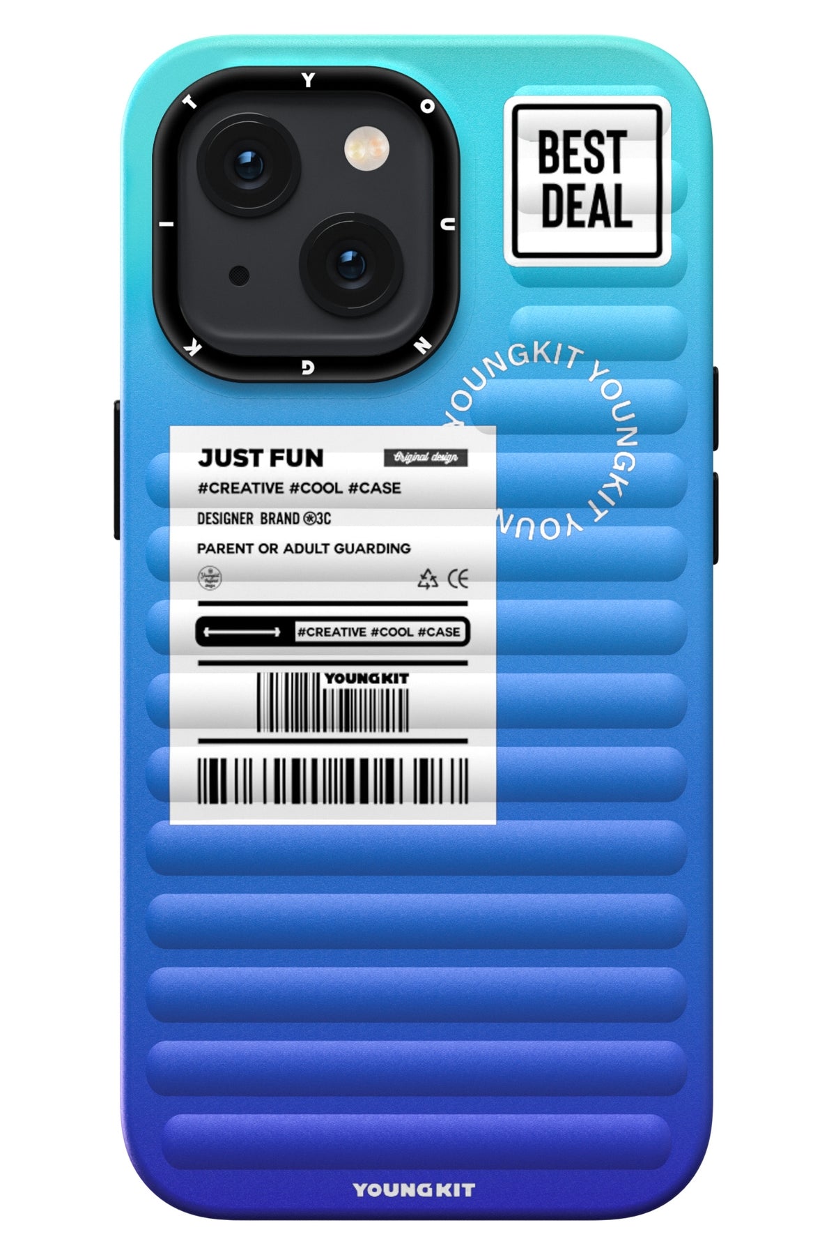 Youngkit Secret Color iPhone 13 Mavi Kılıf  Youngkit