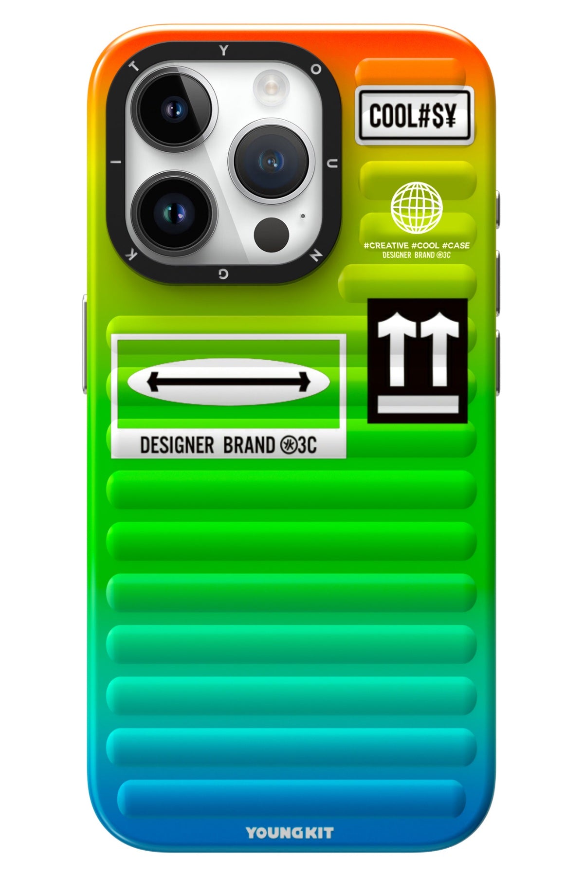 Youngkit Secret Color iPhone 15 Pro Uyumlu Yeşil Kılıf  Youngkit