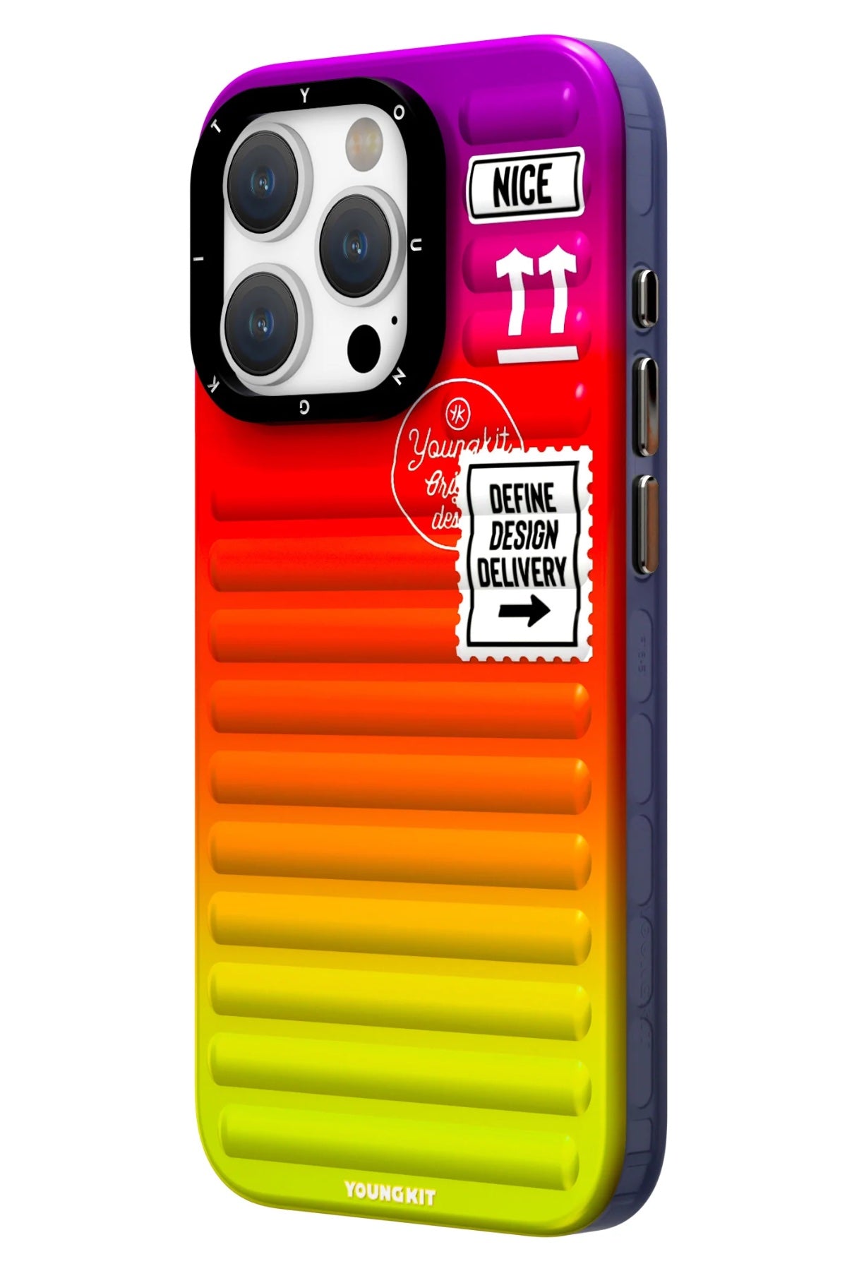 Youngkit Secret Color iPhone 15 Pro Max Uyumlu Turuncu Kılıf  Youngkit