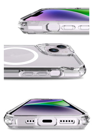 Artoncase Apple iPhone 14 Magsafe Uyumlu Shield Şeffaf Kılıf Artoncase