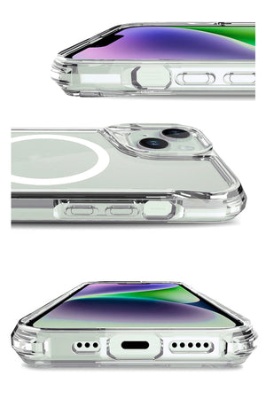 Artoncase Apple iPhone 15 Magsafe Uyumlu Shield Şeffaf Kılıf Artoncase