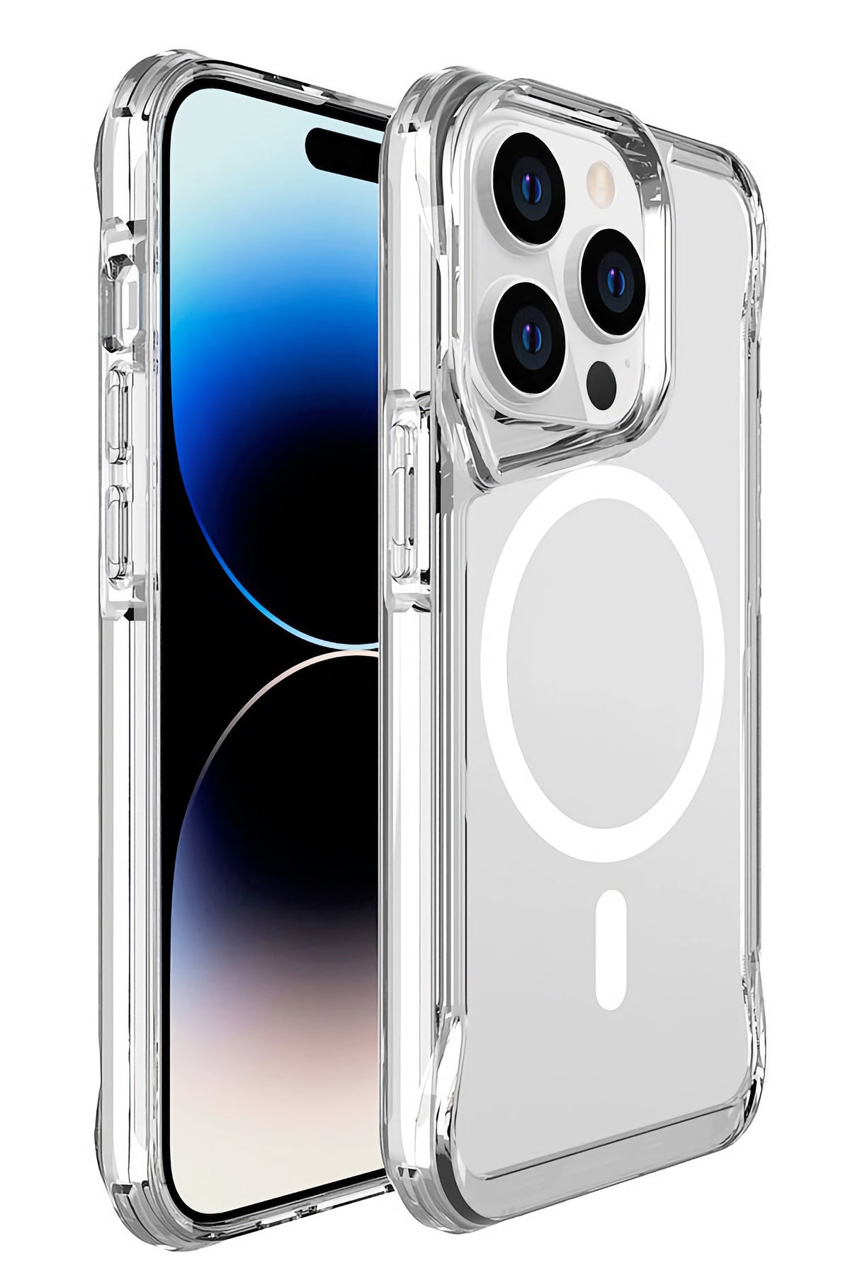 Artoncase Apple iPhone 15 Pro Magsafe Uyumlu Shield Şeffaf Kılıf Artoncase