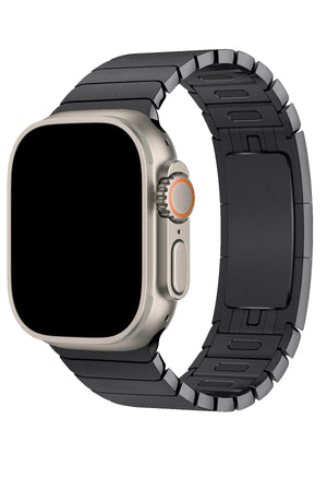 Apple Watch Uyumlu Bilezik Loop Kordon Siyah  bikordon