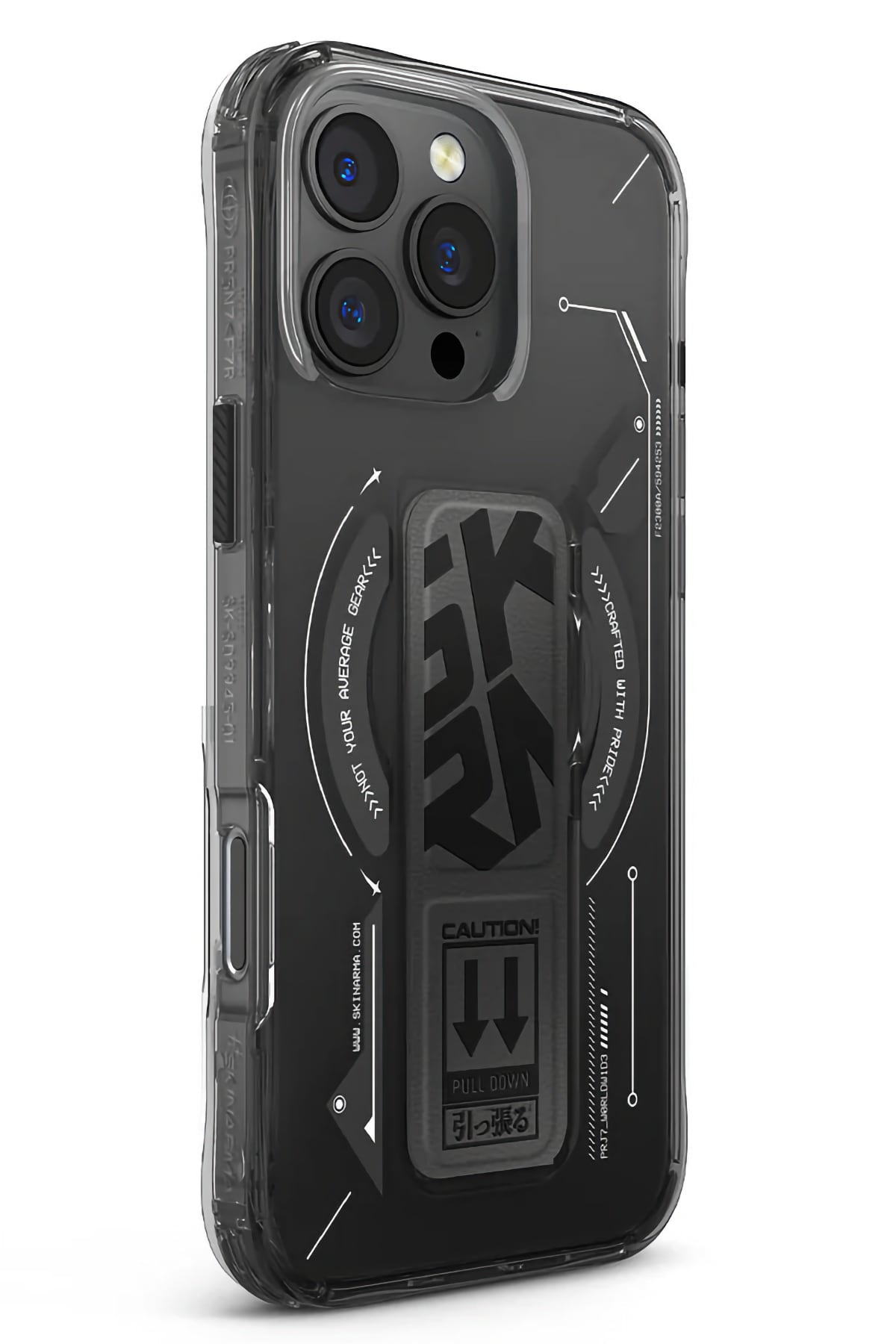 Skinarma Helio iPhone 16 Pro Max Magsafe Uyumlu Standlı Kılıf Siyah  SkinArma