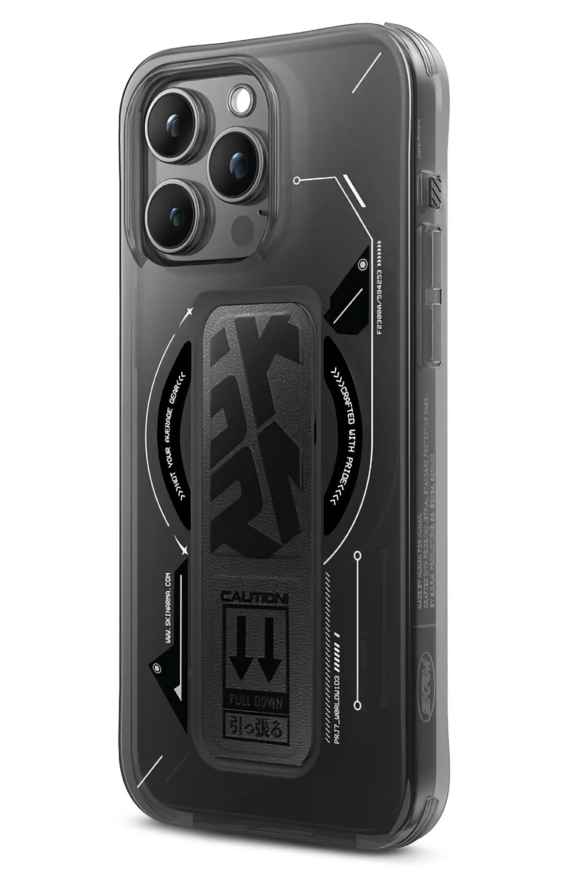 Skinarma Helio iPhone 16 Pro Max Magsafe Uyumlu Standlı Kılıf Siyah  SkinArma
