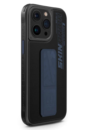 SkinArma Slate iPhone 15 Pro Uyumlu Standlı Kılıf Mavi  SkinArma