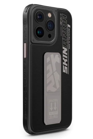 SkinArma Slate iPhone 15 Pro Uyumlu Standlı Kılıf Gri  SkinArma