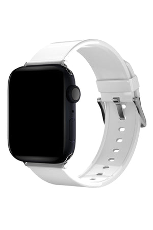 Apple Watch Uyumlu Jina Loop Yumuşak Silikon Kordon Snow  bikordon