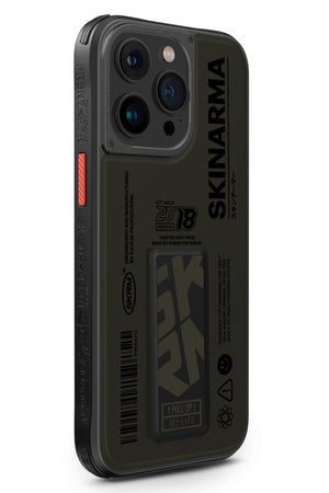 SkinArma Spunk iPhone 15 Pro Uyumlu Standlı Kılıf Haki  SkinArma