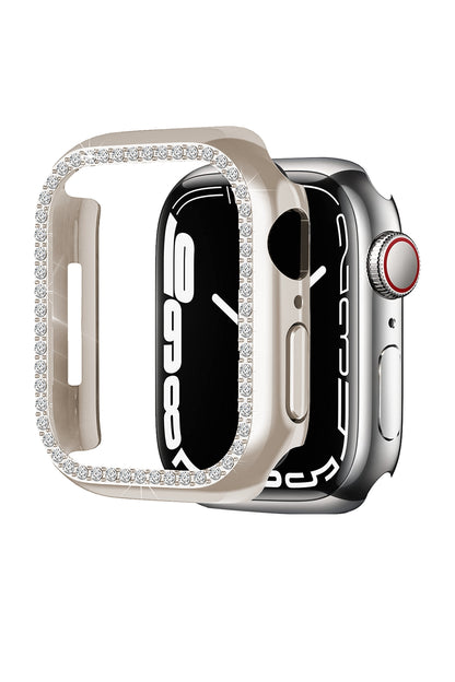 Apple Watch Uyumlu Bumper Parlak Taşlı Kasa Starlight 40mm bikordon