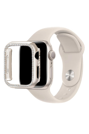 Apple Watch Uyumlu Bumper Parlak Taşlı Kasa Starlight  bikordon