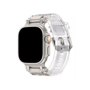 Apple Watch Uyumlu Defense Loop Silikon Kordon Starlight Clear  bikordon