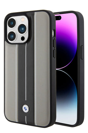 Apple iPhone 15 Pro Max Magsafe uyumlu BMW Lisanslı Stripe Kılıf  BMW