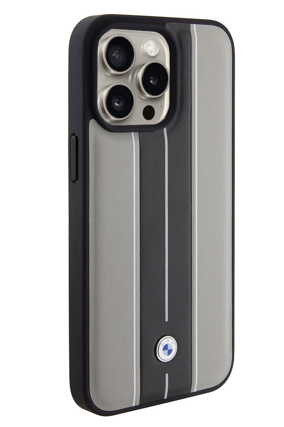 Apple iPhone 15 Pro Max Magsafe uyumlu BMW Lisanslı Stripe Kılıf  BMW