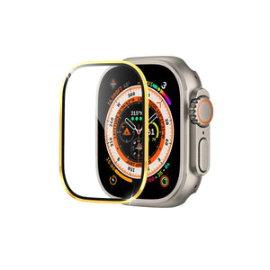 Apple Watch Ultra Uyumlu Metal Çerçeveli Ekran Koruyucu Sunny  bikordon