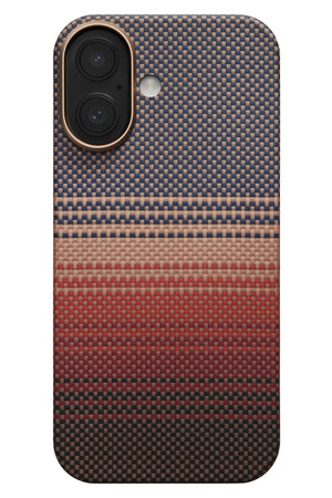 Tactile Woven iPhone 17 MagSafe Uyumlu Kılıf Sunset Pitaka