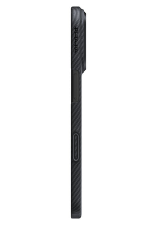 Tactile Woven iPhone 17 Pro Max MagSafe Uyumlu 1500D Aramid Fiber Kılıf Black-Gray Twill Pitaka