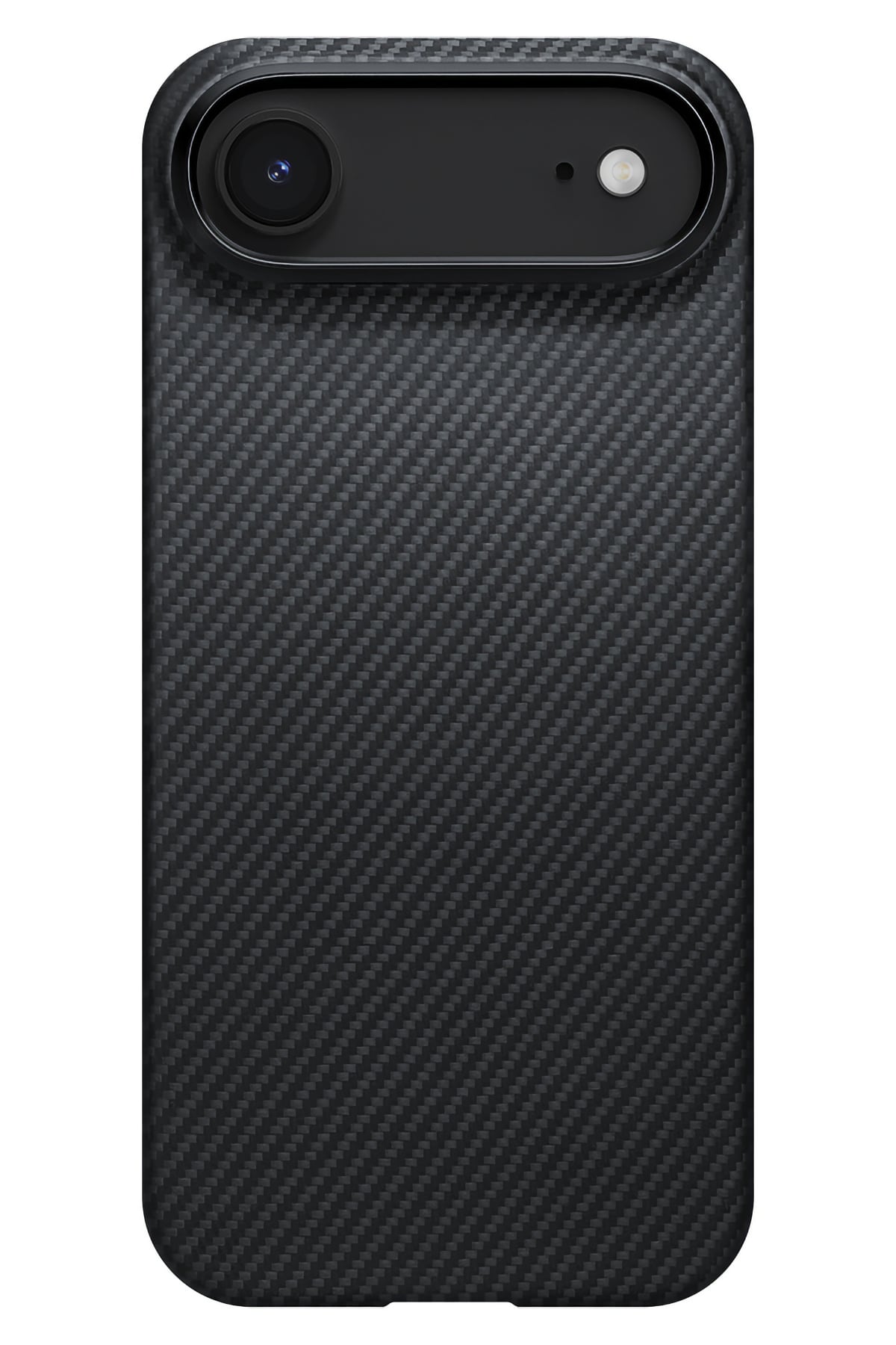 Tactile Woven iPhone 17 Air MagSafe Uyumlu 1500D Aramid Fiber Kılıf Black-Gray Twill Pitaka