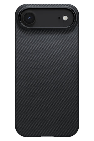 Tactile Woven iPhone 17 Air MagSafe Uyumlu 1500D Aramid Fiber Kılıf Black-Gray Twill Pitaka