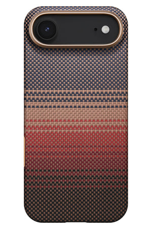 Tactile Woven iPhone 17 Air MagSafe Uyumlu Kılıf Sunset Pitaka