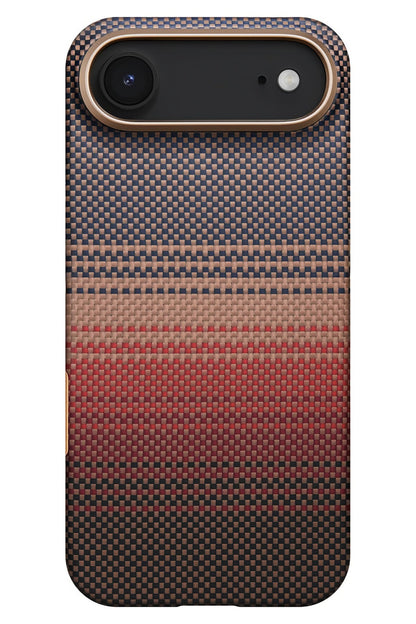 Tactile Woven iPhone 17 Air MagSafe Uyumlu Kılıf Sunset Pitaka