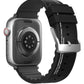 Apple Watch Uyumlu SkinArma Taihi Sora Silikon Kordon Siyah  SkinArma