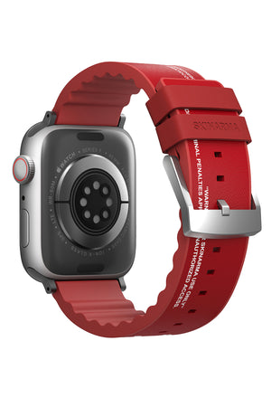 Apple Watch Compatible SkinArma Taihi Sora Silicone Band Red