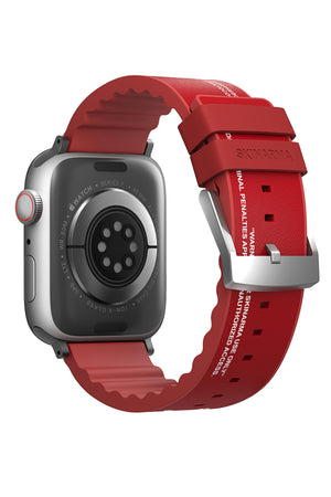 Apple Watch Uyumlu SkinArma Taihi Sora Silikon Kordon Kırmızı  SkinArma