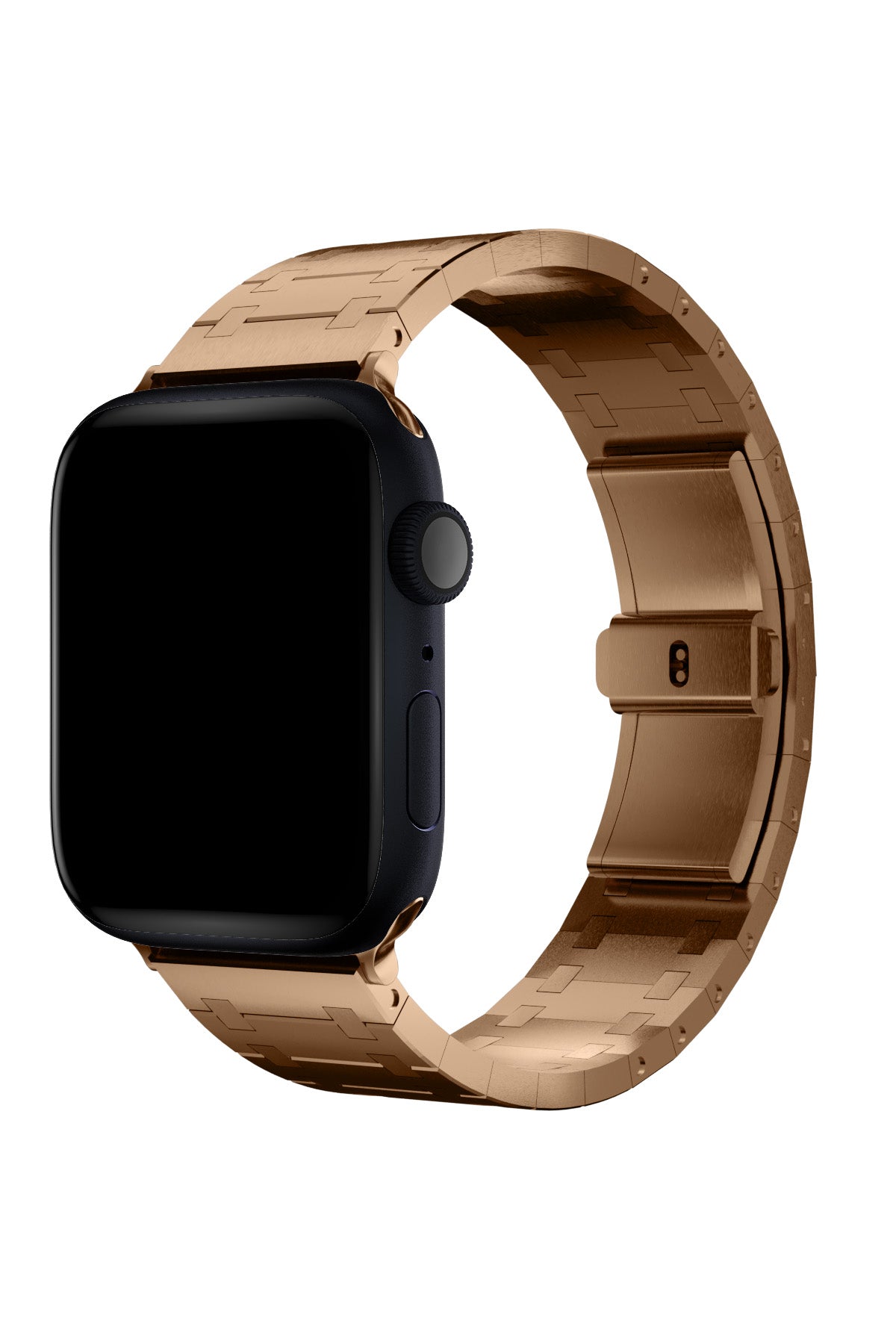 Apple Watch Uyumlu Royal Edition Çelik Kordon Tearose  bikordon