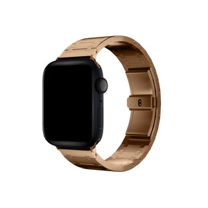 Apple Watch Uyumlu Royal Edition Çelik Kordon Tearose  bikordon