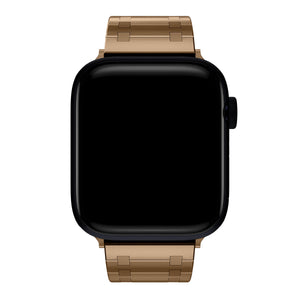 Apple Watch Uyumlu Royal Edition Çelik Kordon Tearose  bikordon