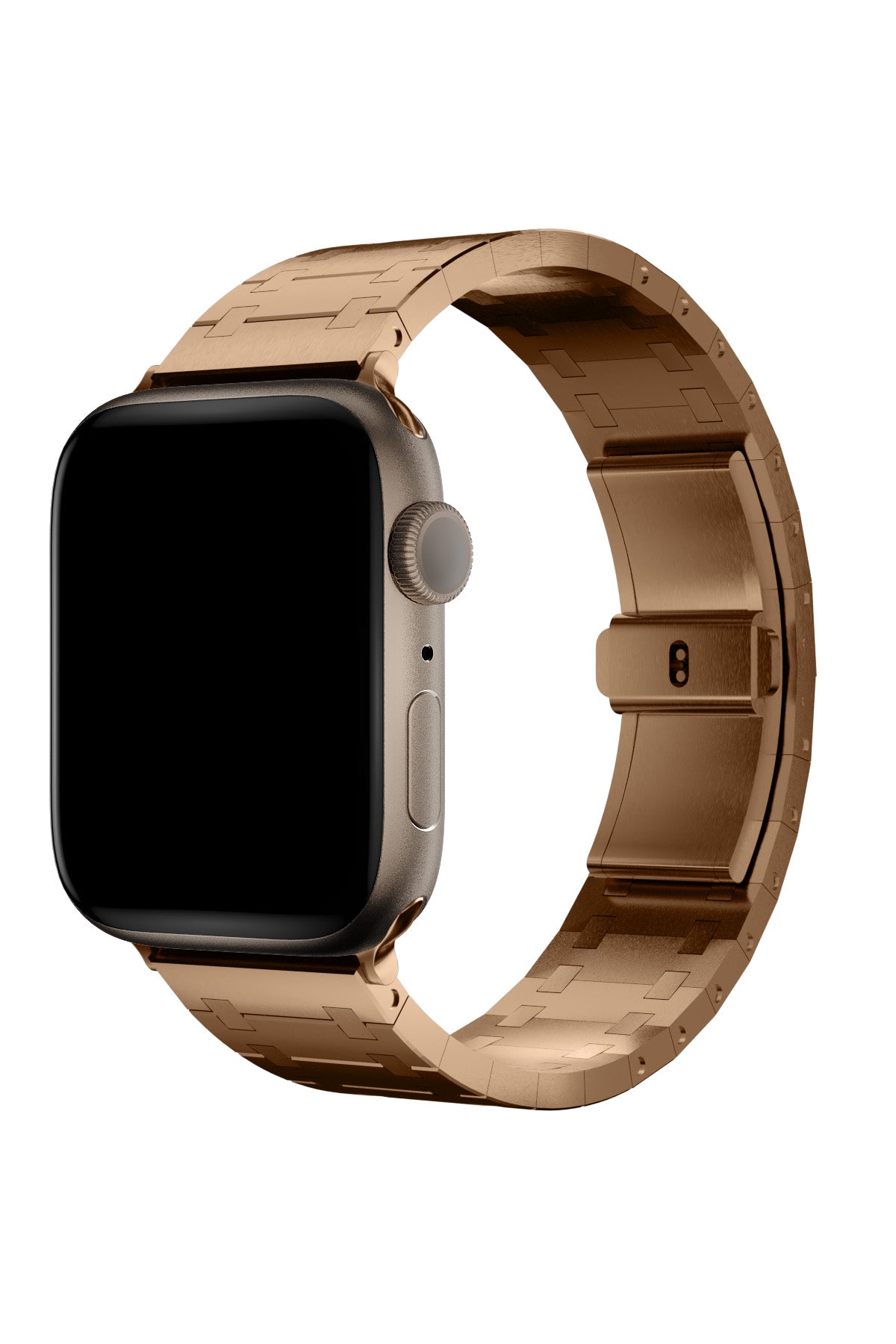 Apple Watch Uyumlu Royal Edition Çelik Kordon Tearose  bikordon