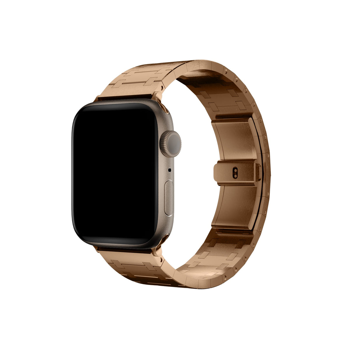 Apple Watch Uyumlu Royal Edition Çelik Kordon Tearose  bikordon