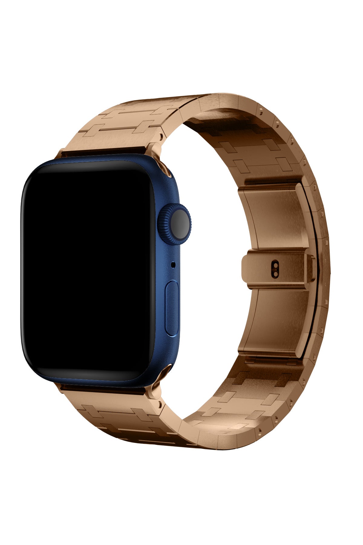 Apple Watch Uyumlu Royal Edition Çelik Kordon Tearose  bikordon